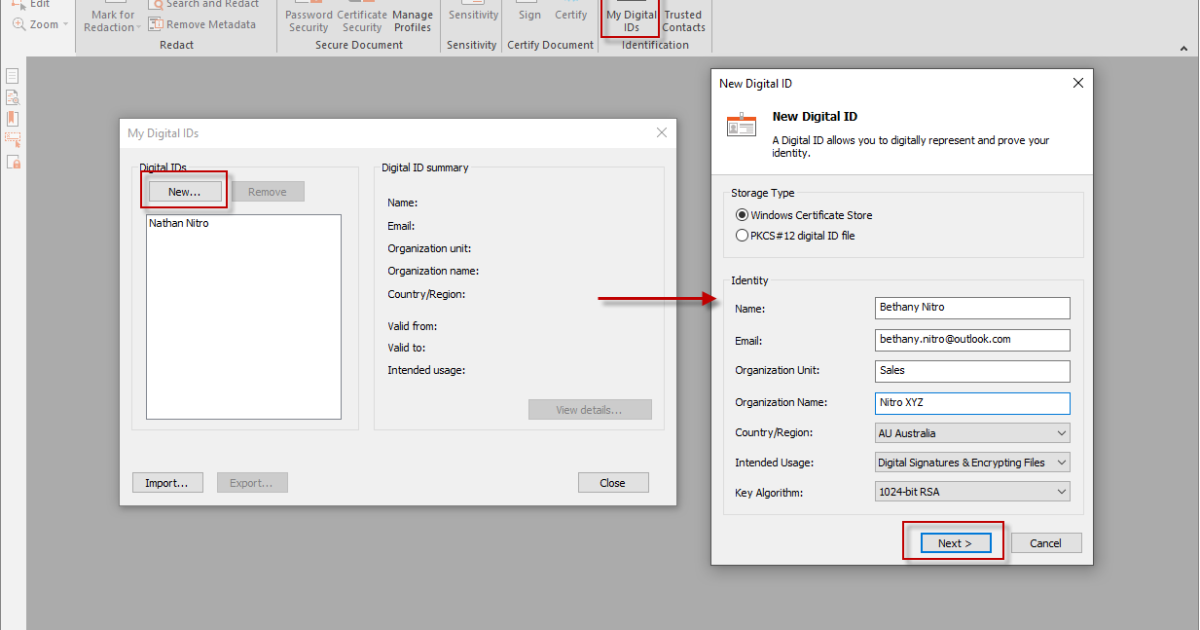 How to Manage Digital IDs Nitro