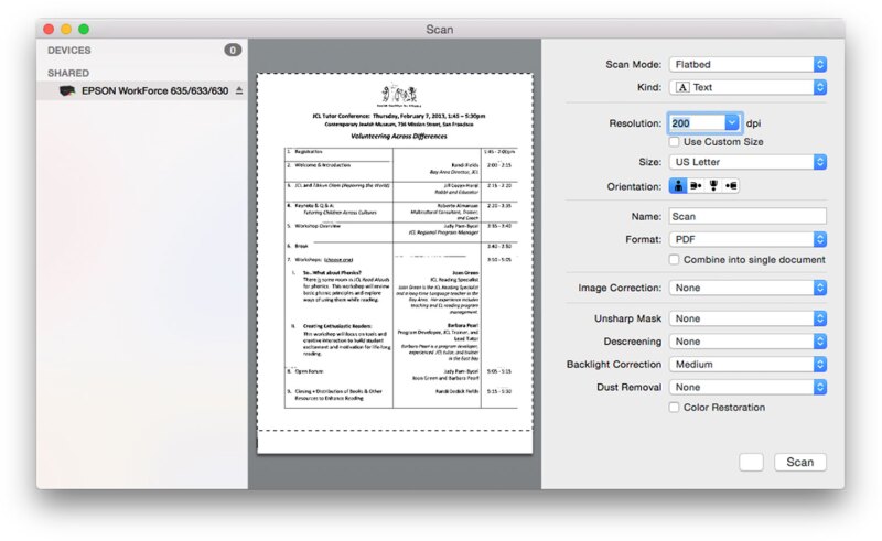 scanning