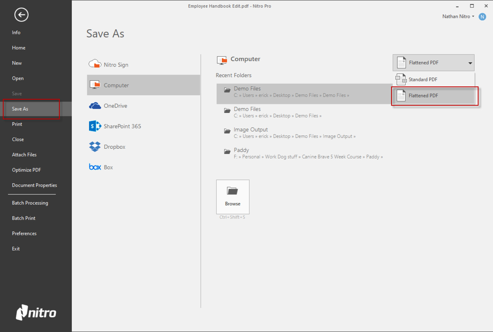 How to Save a PDF File Nitro