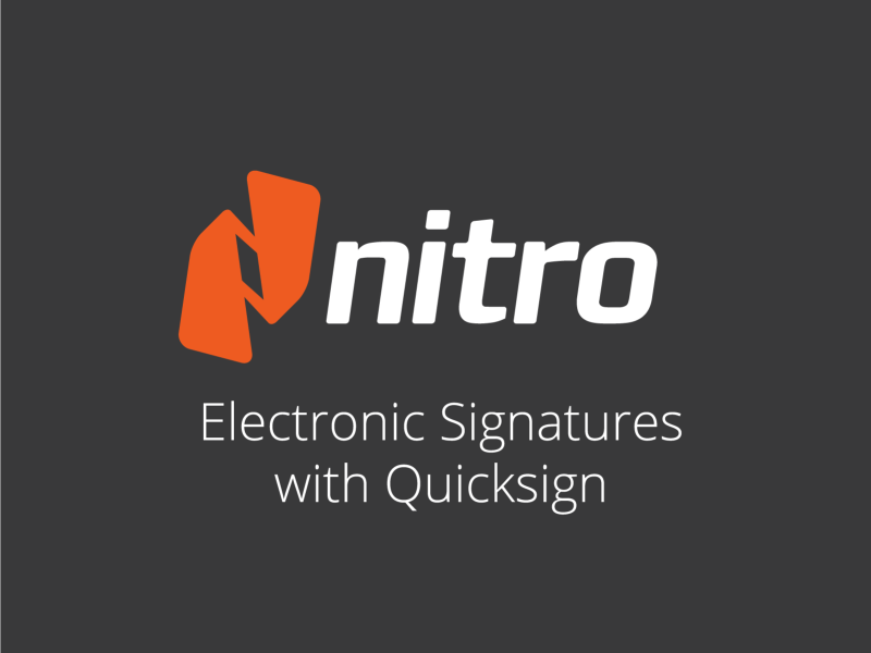 Electronic Signatures with Quicksign