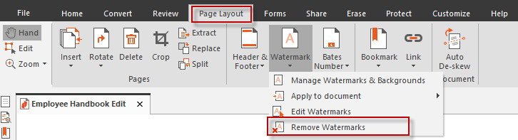 How to Edit Watermarks and Backgrounds in a PDF