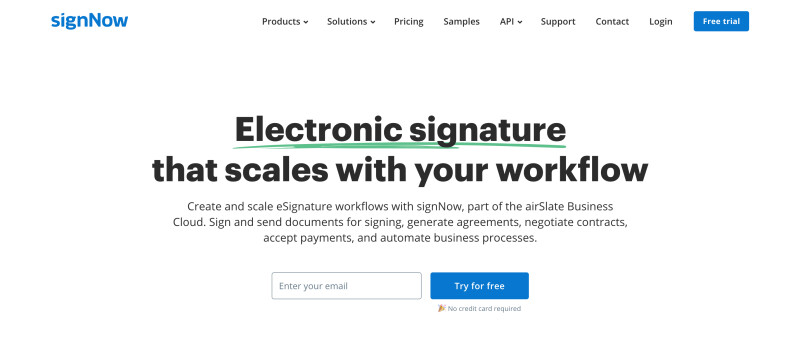 SignNow-Homepage