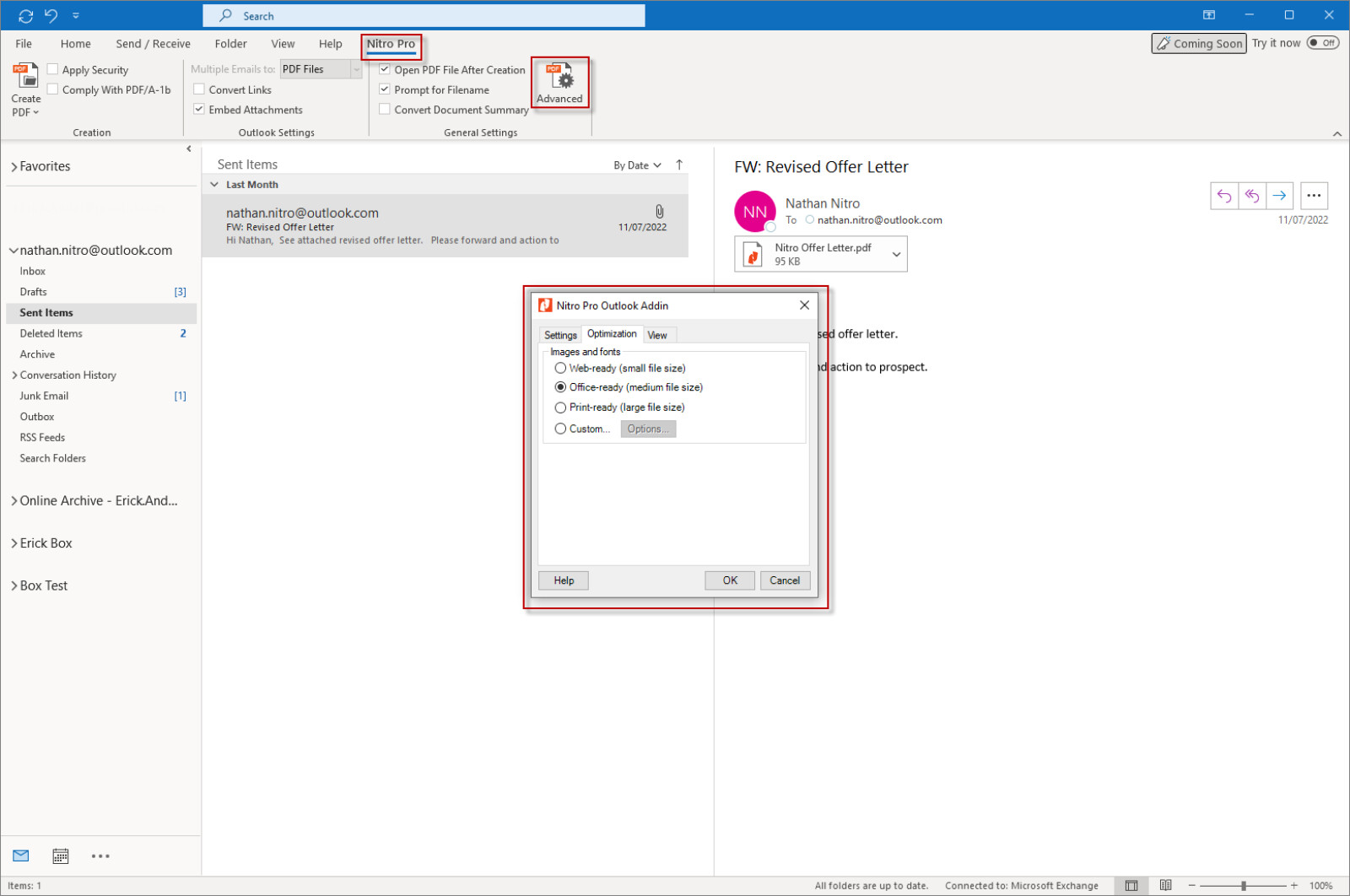 How to Save Outlook Emails as PDF Nitro