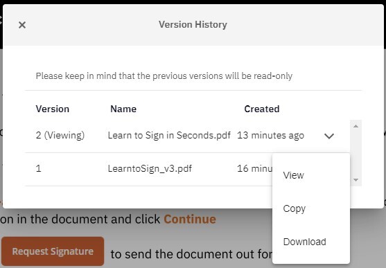 Versioning a Document/Versioning a Document_How to view or download earlier versions of a document_Step 4.jpg