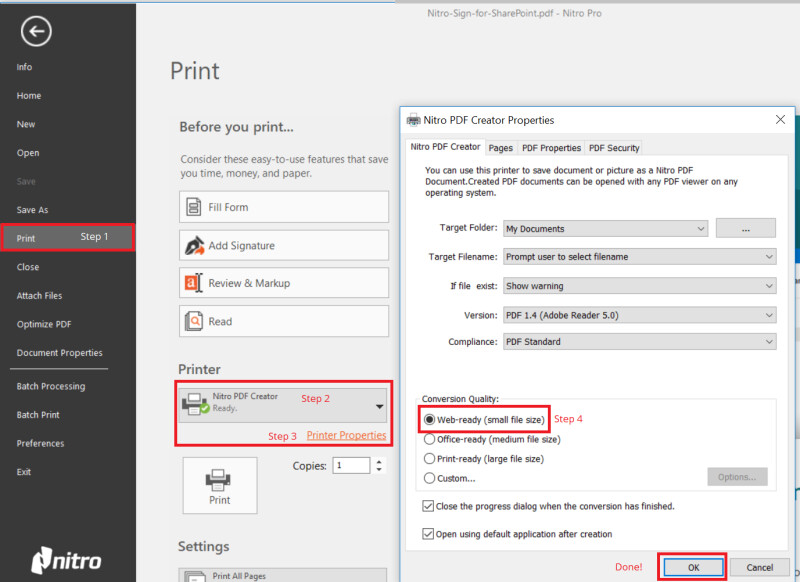How to reduce size of pdf hackspoh