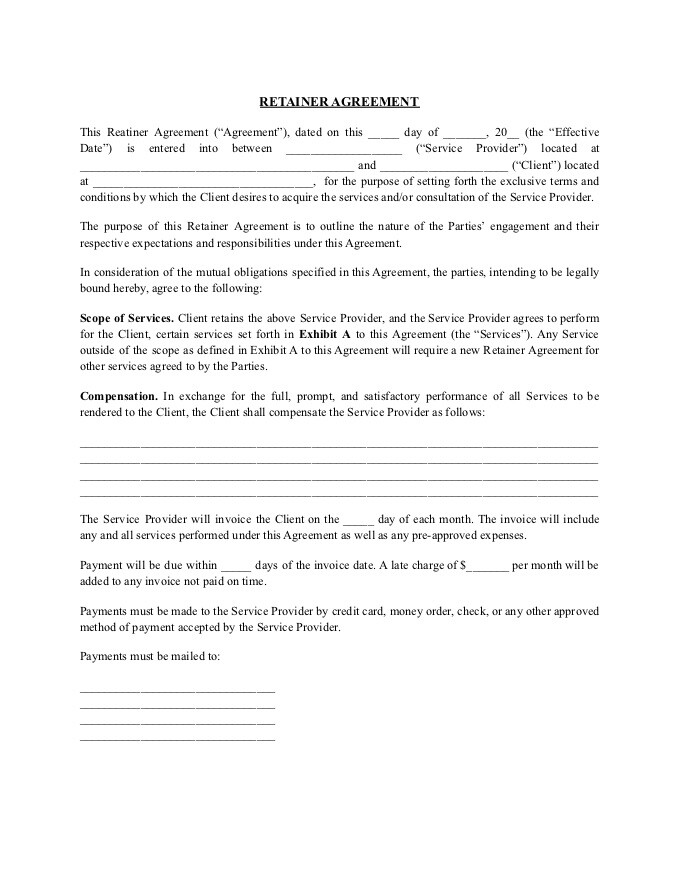 Get a Retainer Agreement Template for Your Business