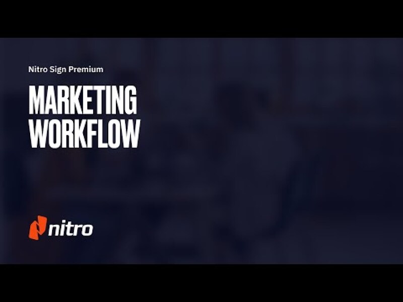 Nitro Sign Premium: Marketing Workflow