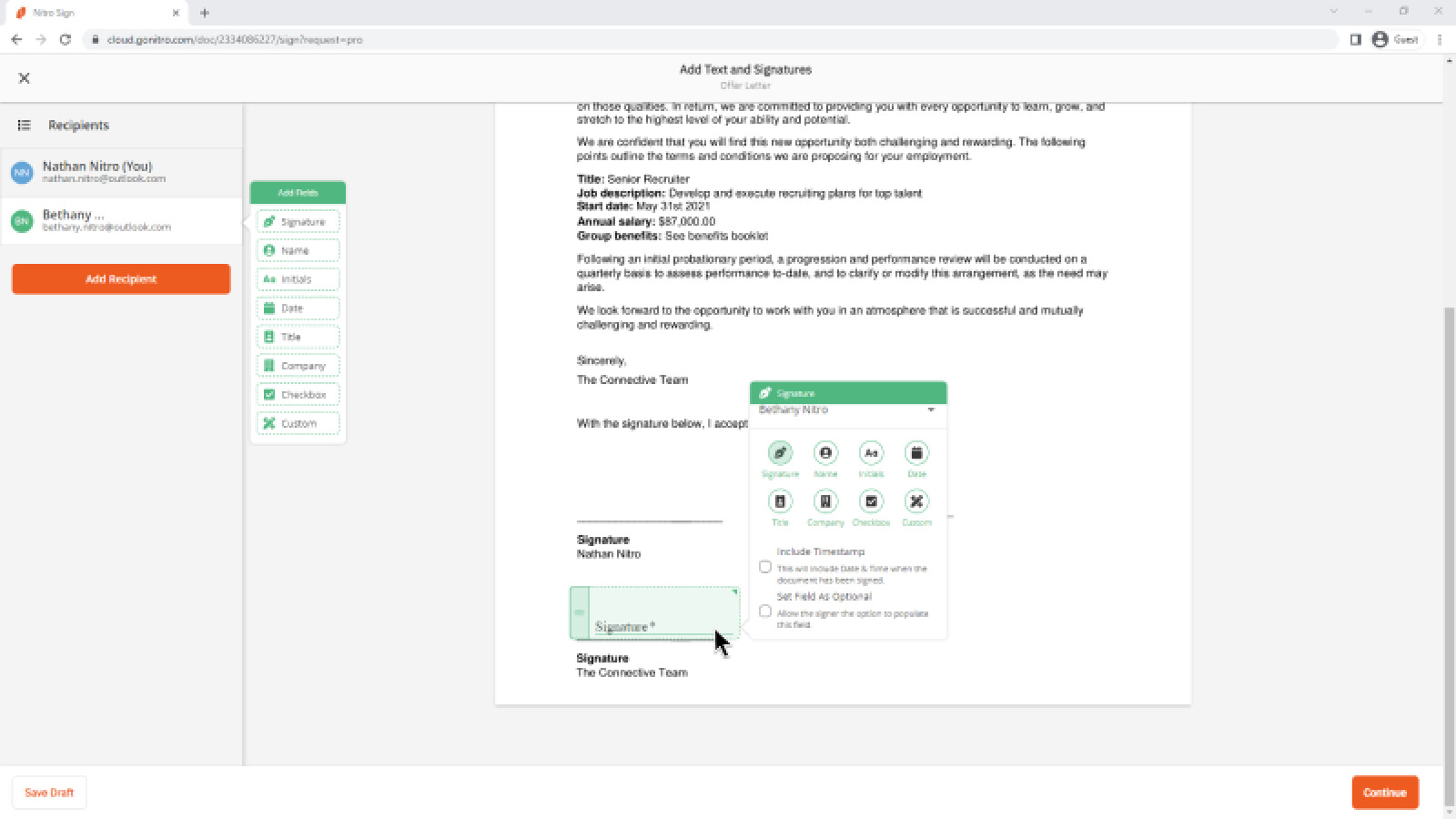 Sign a Digital Document with Nitro PDF Pro Nitro