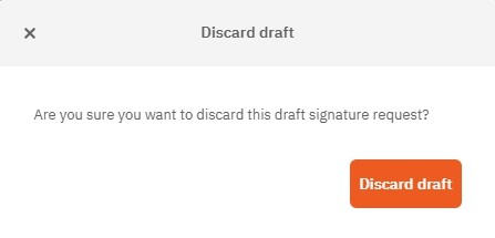 Salva la richiesta di firma elettronica Drafts_Discard un draft_Step 5.jpg salvato