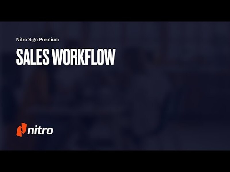 Nitro Sign Premium: Sales Workflow