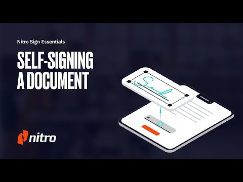 Nitro Sign: Self Sign