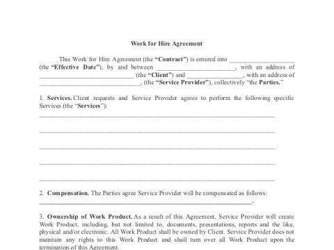 PDF Template - work for hire agreement template