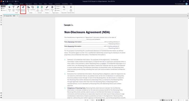 Request an eSignature from Nitro Pro_Step 1.jpg