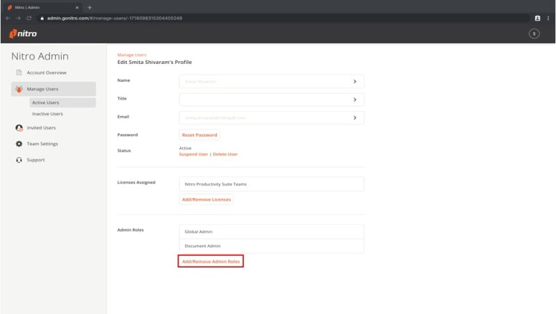 Add remove admin role locations
